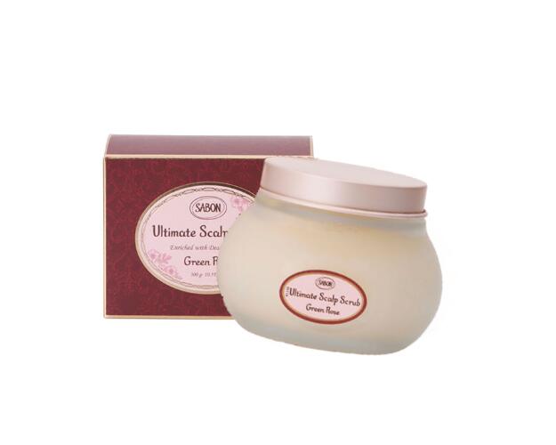 【お買い物マラソンP2倍】SABON　サボン　 ヘッドスクラブ グリーンローズ　300g　【即発送】母の日　プレゼント　父の日　クリスマスのサムネイル