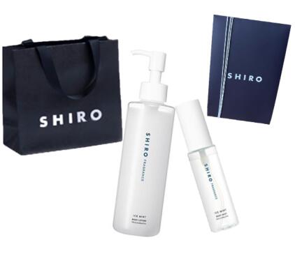 【ギフト箱ラッピング】セット　SHIRO シロ アイスミント ボディローション +アイスミントボディミスト　夏新商品　父の日　プレゼント　ギフト　サマータイム