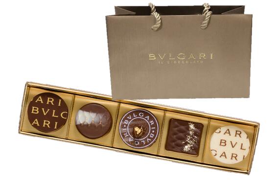 ブルガリ チョコレート　5個入 チョコレート ジェムズ 　BVLGARI IL CIOCCOLATO バレンタインデー　ホワイトデー【夏季冷蔵便】【ショッパー付】母の日　父の日　クリスマス　プレゼント　ギフト　お中元