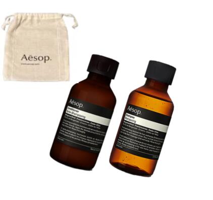 【セット】イソップ　Aesop　シャンプー　100ml　＆　コンディショナー　100ml　【巾着付き】　母の日　プレゼント　ギフト　クリスマンス　ブラックフライデー