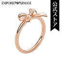 】エンポリオ アルマーニ アクセサリー リング 指輪 レディース ローズゴールド スターリングシルバー EG3546221 2022 春 EMPORIO ARMANI 公式