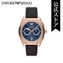 エンポリオ アルマーニ 腕時計 アナログ メンズ ブラウン プロプラネットレザー FEDERICO AR11563 2023 秋 EMPORIO ARMANI 公式