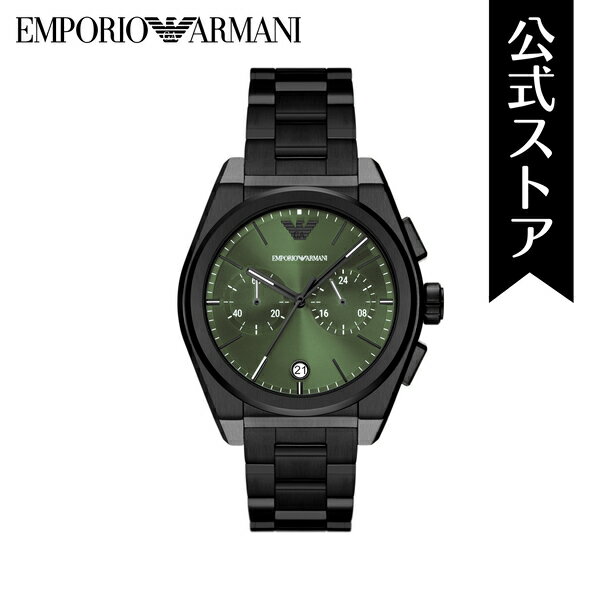 エンポリオ アルマーニ 腕時計 アナログ メンズ ブラック ステンレススチール FEDERICO AR11562 2023 秋 EMPORIO ARMANI 公式