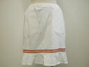 送料込み（ネコポス発送）ミズノ mizuno パイル地スカート 96001ホワイト レディース ゴルフウェア スカート その1