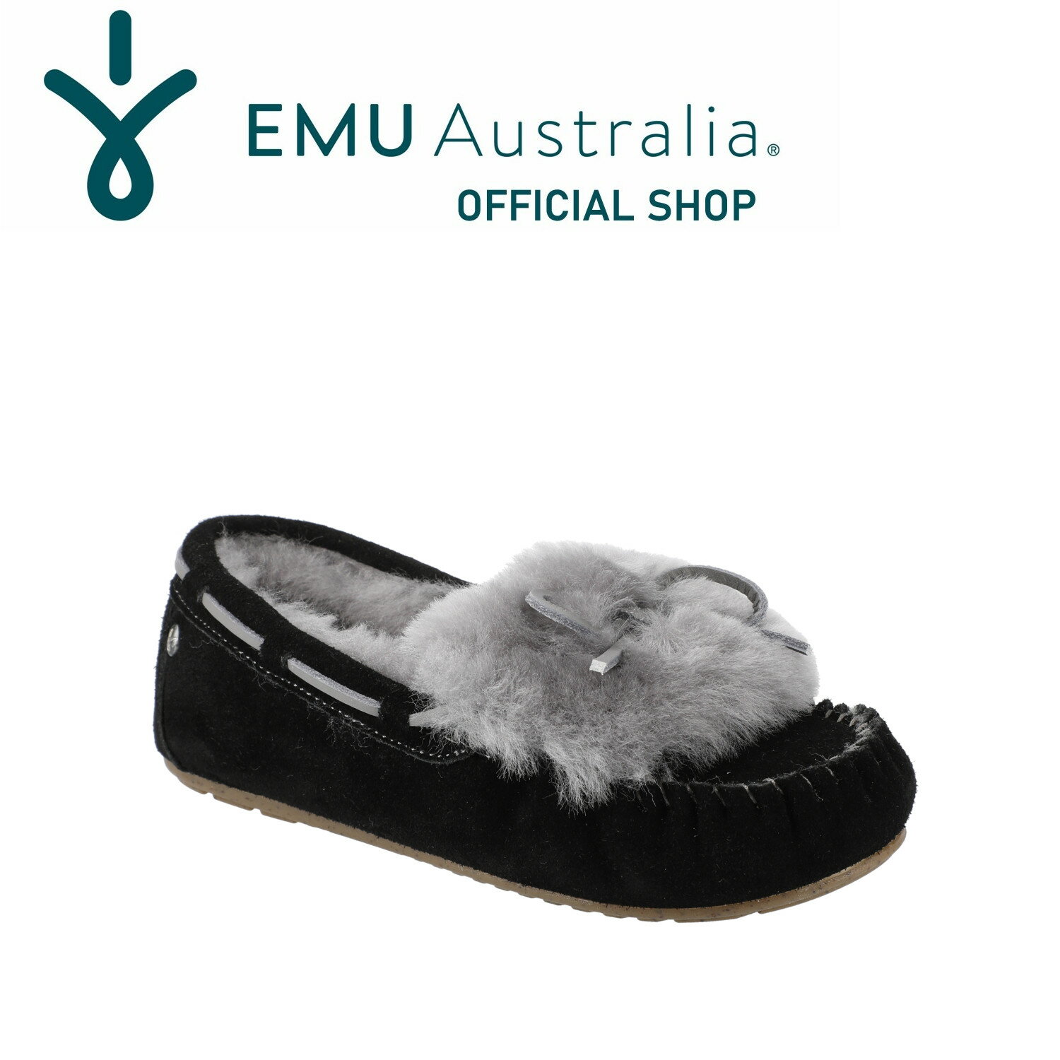 【公式】EMU Australia エミュ Amity Cuff シープスキン ムートン 靴 モカシン ローファー 天然 ウール 内ボア 革 防寒 保温 フラット レディース 秋冬 秋 冬 公式 正規 通販 定番 人気 ボア ファー 送料無料