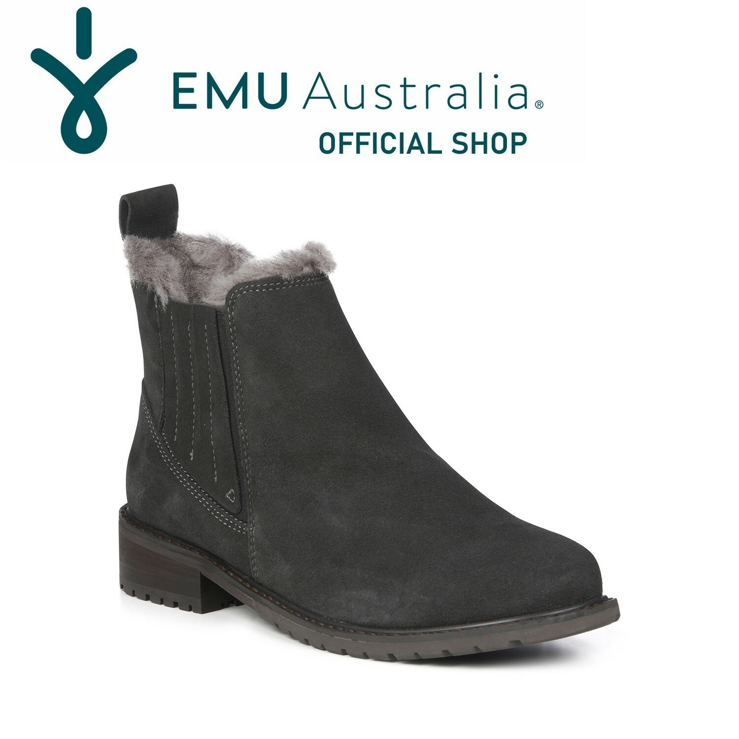 楽天EMU Australia公式ショップ【公式】EMU Australia エミュ Moira 防水 メリノウール 靴 ブーツ サイドゴア 天然 ウール 革 レザー レイン 雨 雪 防寒 保温 ショート レディース メンズ 秋冬 秋 冬 公式 正規 通販 ボア ファー 通勤 送料無料