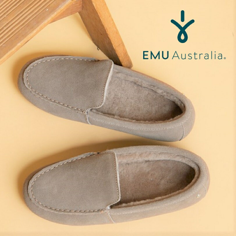 【公式】EMU Australia エミュ Davies シープスキン ムートン 靴 モカシン ローファー 内ボア 革 防寒 保温 フラット…