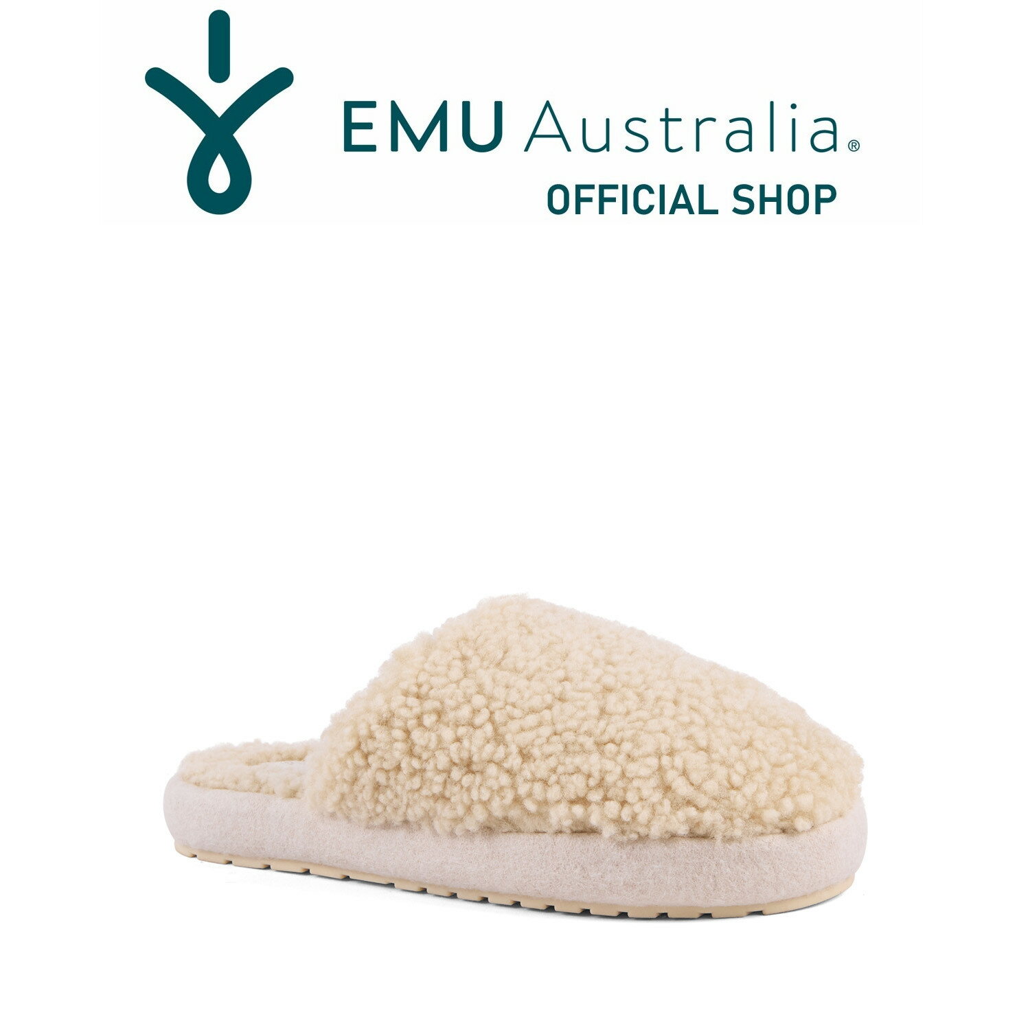 【公式】EMU Australia エミュ Starley スリッパ ファーサンダル シープスキン ムートン フラット レデ..