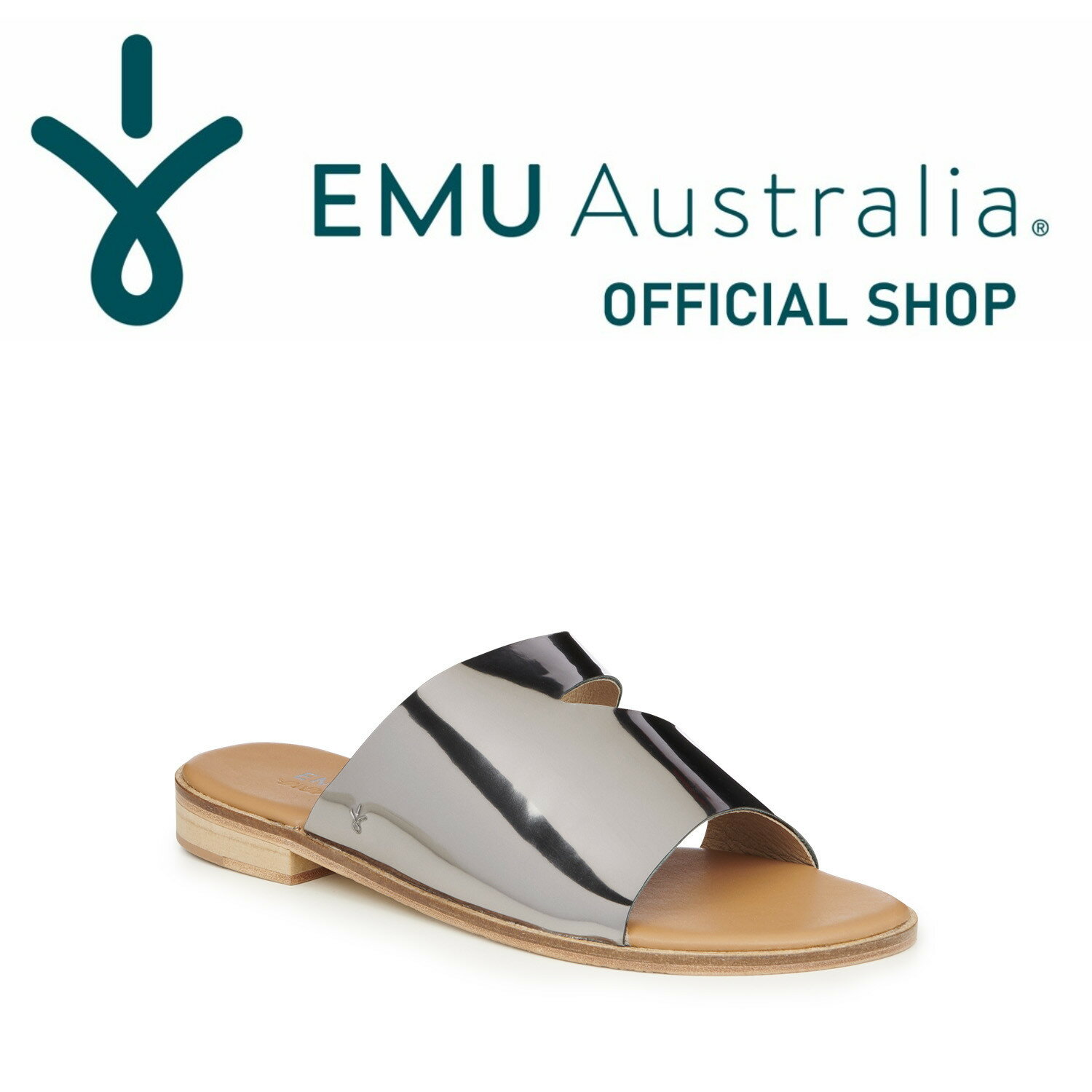 EMU Australia エミュ Ginini Mirror サンダル フラット ぺたんこ つっかけ レザー 本革 レディース メンズ 春夏 正規 通販 送料無料