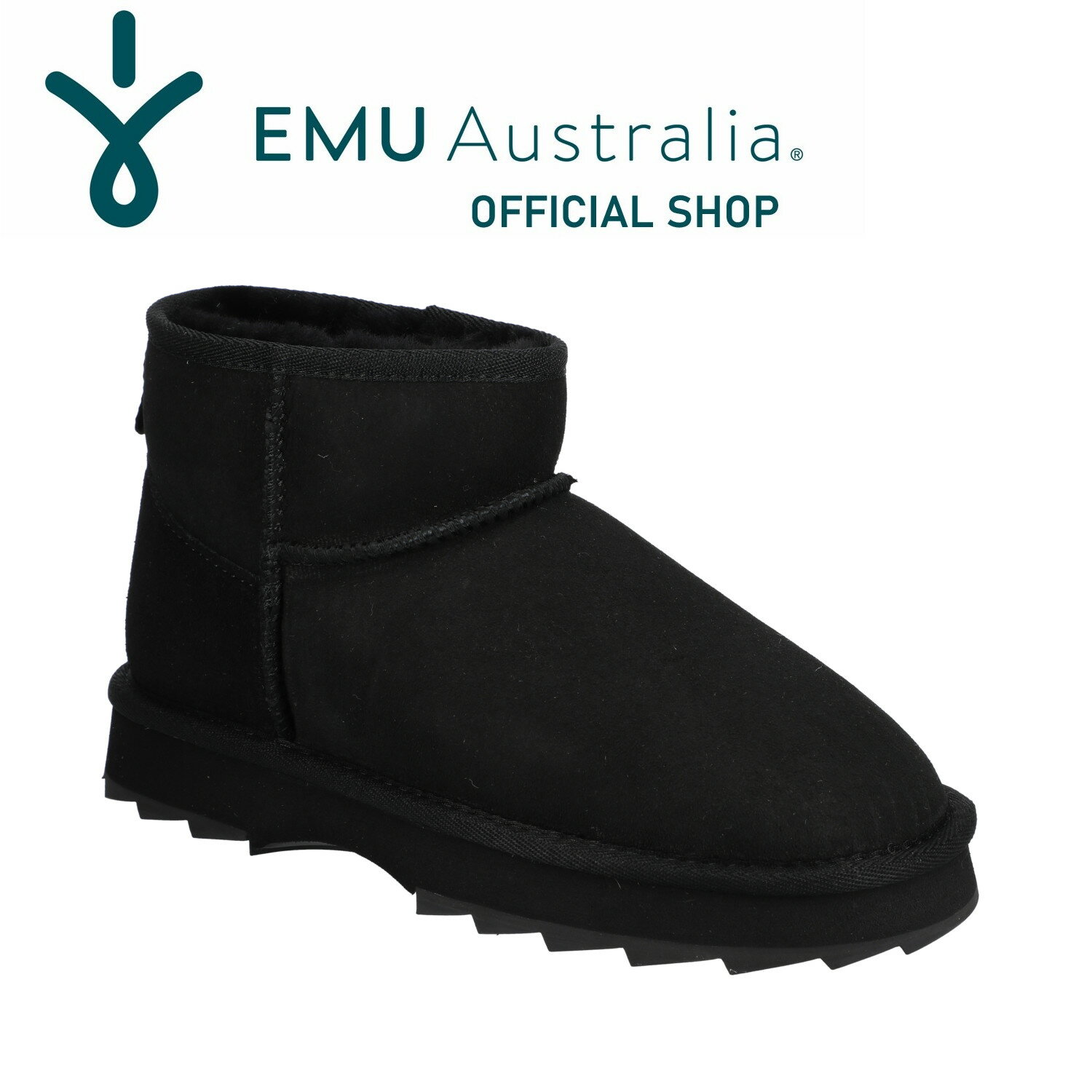 BlackFriday 15%OFF【公式】EMU Australia エミュ Sharky Micro ショート ブーツ シープスキン ムートン ファー 厚底...