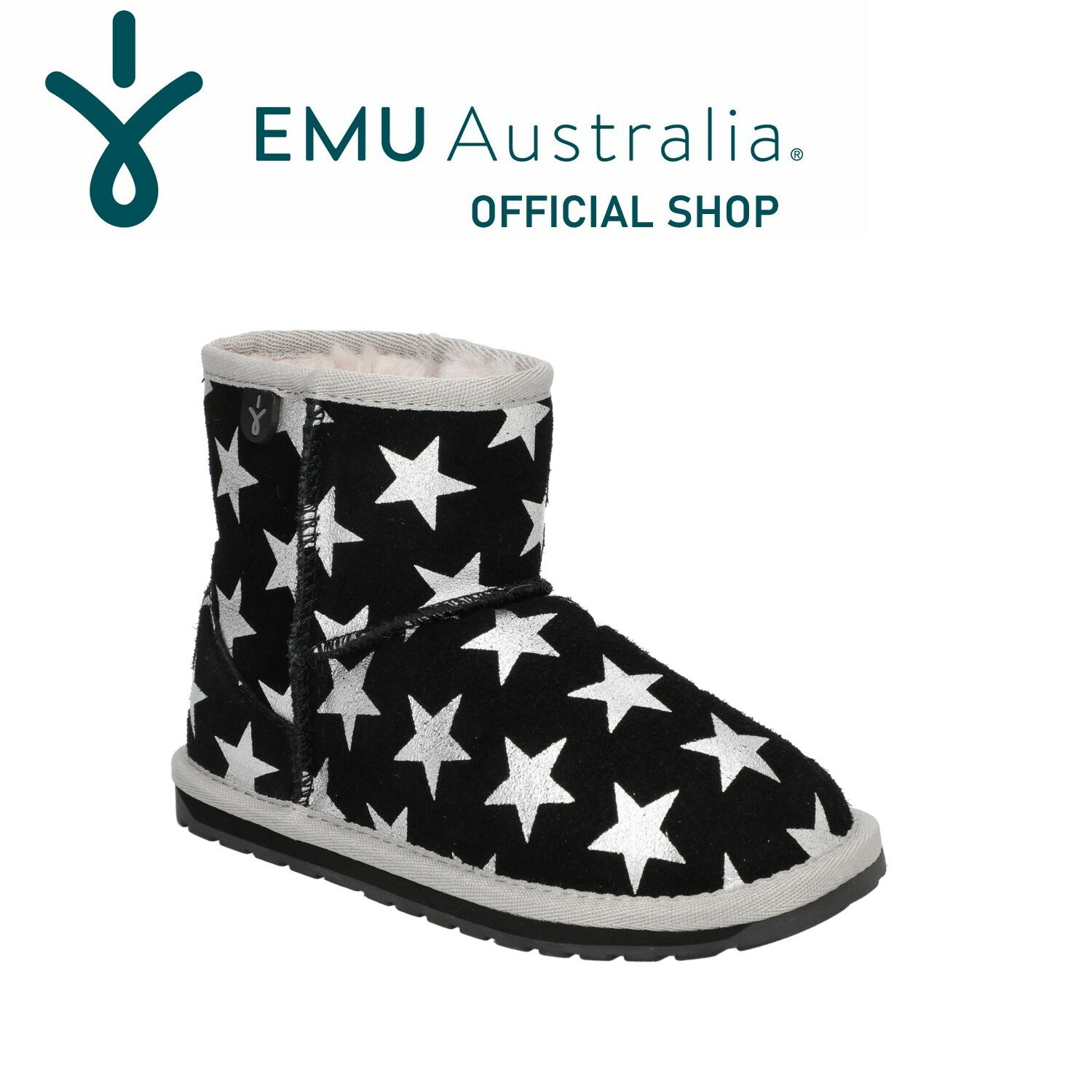 スーパーSALE 30%OFF【公式】EMU Australia エミュ Starry Night Mini 防水 メリノウール ブーツ キッズブーツ 天然 ウール 子供靴 靴 防寒 保温 女の子 男の子 子供 幼稚園 小学生 中学生 キッズ ジュニア ミドル ショート ボア ファー 送料無料