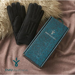 エミュ 手袋（レディース） 【公式】EMU Australia エミュ Beech Forest Gloves 手袋 グローブ シープスキン ムートン ボア ファー レディース 冬 暖かい 秋冬 かわいい 防寒 防風 ブランド 革 本革 革 レザー 羊 天然素材 送料無料