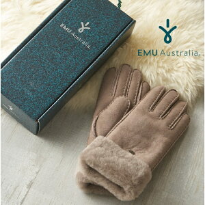 【公式】EMU Australia エミュ Apollo Bay Gloves 手袋 グローブ シープスキン ムートン ボア ファー レディース 冬 暖かい 防寒 ブランド 革 本革 レザー 天然素材 送料無料