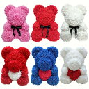 1pc、38cm / 14.96in、人工ローズベア、ホーム、パーティー、バレンタインデーの贈り物、母の日の贈り物、プロポーズのアレンジメント、ウェディングルー...