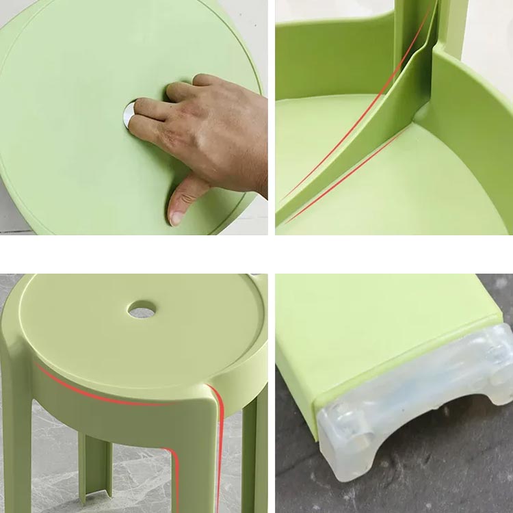 スペース コンパクト インテリア 4脚セット!積み重ねスツール 円形 北欧 丸 椅子 持ち運びやすい スタッキング 高さ46cm ニュアンスカラー チェア ダイニングチェア 丸いす