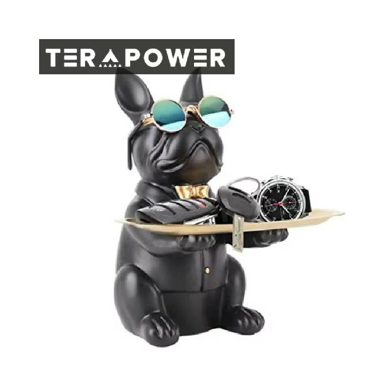 大好評皿を捧げる犬さん置物キー収納...