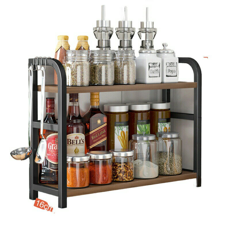 キッチンラック調味料ラックカウンタートップ醤油ボトル調味料油塩ソース酢調味料収納棚用品家庭用