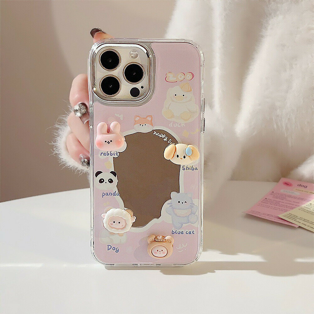 ニッチ三次元動物グラフィック保護電話ケース IPhone 11/12/13/14/12 Pro Max/11 Pro/14 Pro/15 用、誕生日、ガールフレンド、ボーイフレンドへのギフト