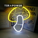 実用的だ ネオンサイン キノコ 壁掛け LEDネオンライト ネオン看板 インテリア 雰囲気作り 喫茶店 居酒屋 ギフ バー カフェUSB給電 ギフト 装飾 寝室...
