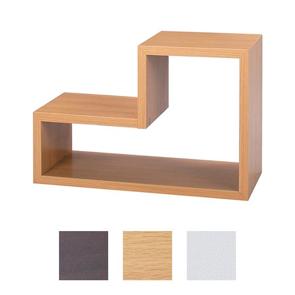 ラック 棚 パズル L型 形状 デザイン 組み合わせ 組合せ 収納ラック 収納棚 インテリア 木目 柄 おしゃ..