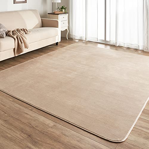 アイリスプラザ フランネルラグ ベージュ