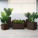 花箱市政鉄芸フェンス屋外組合せ花箱団地ホテル装飾緑植植木鉢ガラス鋼花箱