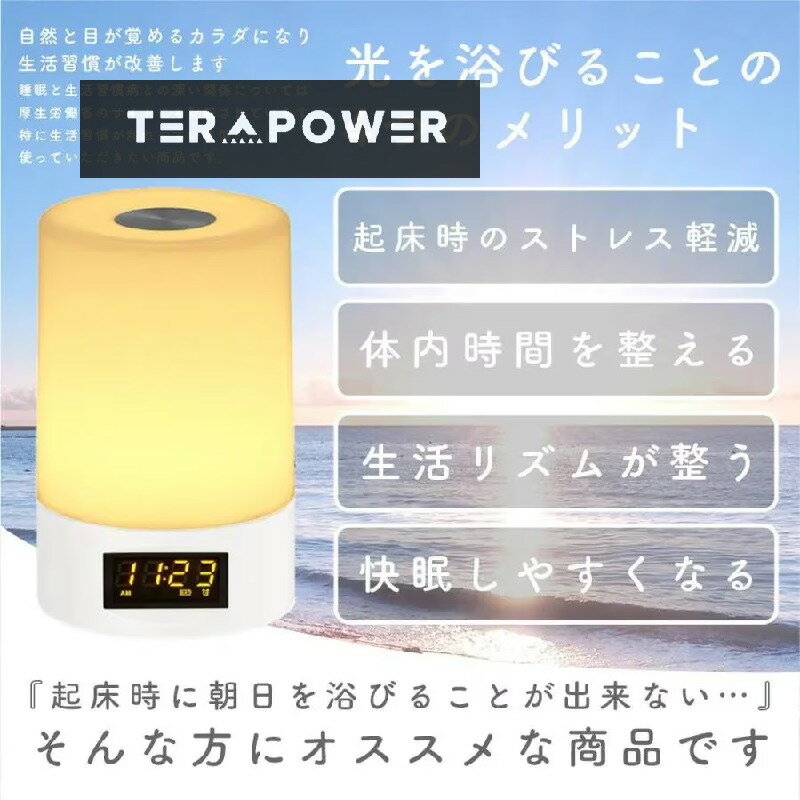 営业促进 目覚まし時計 置き時計 デジタル時計 間接照明 鳥声 アラーム 授乳ライト コードレス 充電式 ..