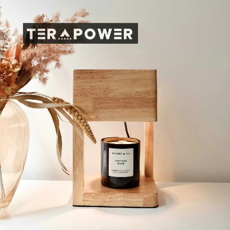 キャンドルウォーマーログ火のない香りのキャンドルウォームランプワックスランプ時限式ベッドサイドテーブルランプワックスランプ雰囲気ナイトライト