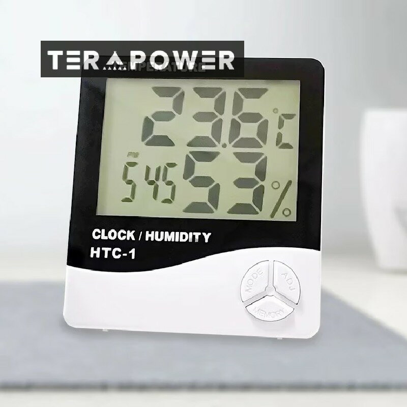 Htc-1 家庭用屋内電子温湿度計目覚まし時計は壁に取り付けることができます国境を越えたベストセラー大..
