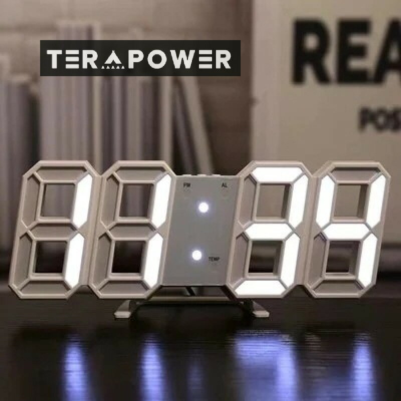 韓国 インテリア 3D LED時計 デジタル 目覚まし時計壁掛け 置き時計 おしゃれ 多機能