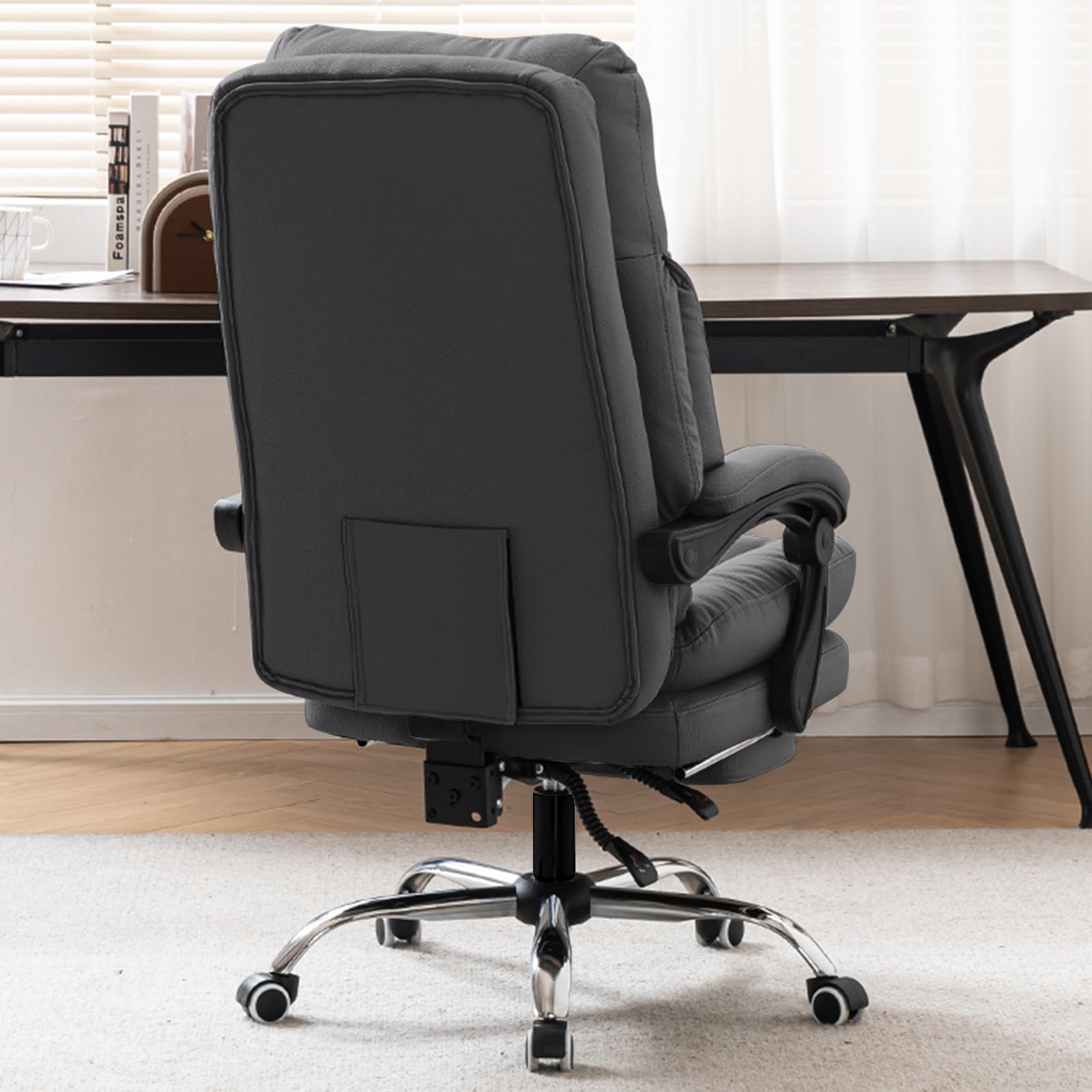デスクチェア 社長椅子 オフィスチェア 昇降機能付き パソコンチェア 360度回転 ワークチェア 連動型肘..