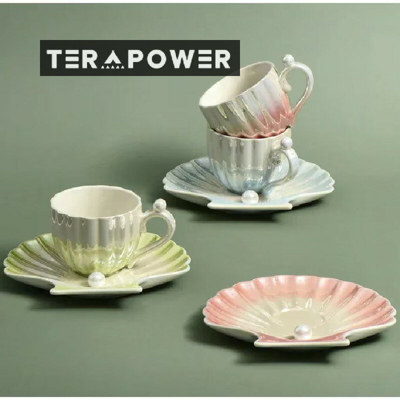 楽天市場】貝殻 セット（カップ＆ソーサー｜マグカップ・ティーカップ