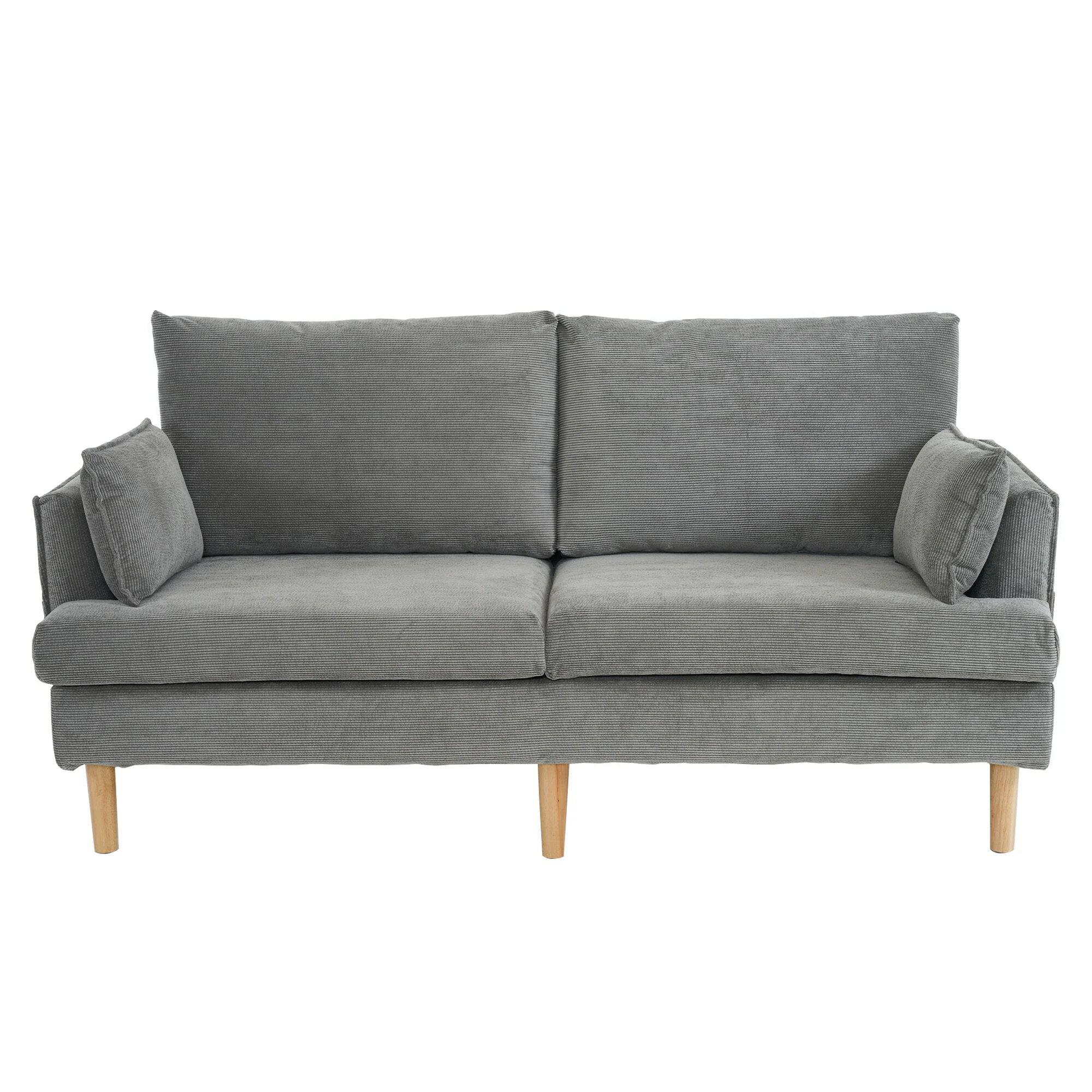 ソファー 2人掛け 2.5人掛け ソファ 天然木脚 リビングソファー 北欧 コーデュロイ おしゃれ 新生活 北..