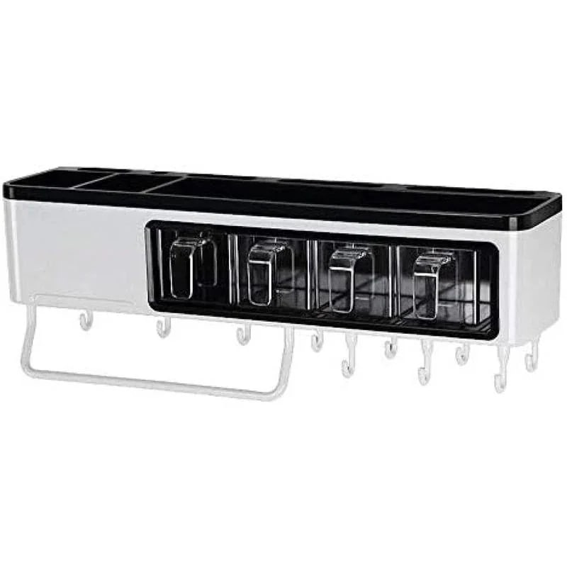 キッチンラックケース 調味料入れ 調味料ラック スパイスラック キッチンツールフック 多機能 壁掛けラ..