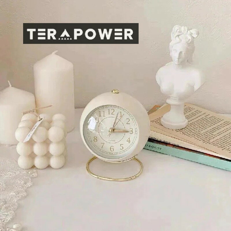 雑貨 韓国インテリア クロック アラーム ナイトライト付き 時計 静音 目覚まし時計 置き時計