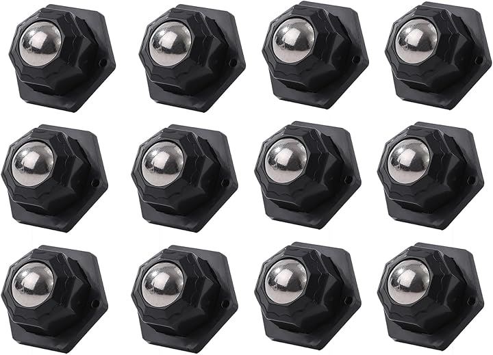 キャスター 貼るだけ 12個セット 粘着テープ式 貼るだけキャスター 移動キャスター 360度回転 耐荷重約100kg