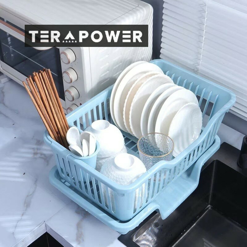 水切りラックボウルラックフィルターバスケットキッチンカトラリー収納ラック厚め食器箸収納ラック多機..