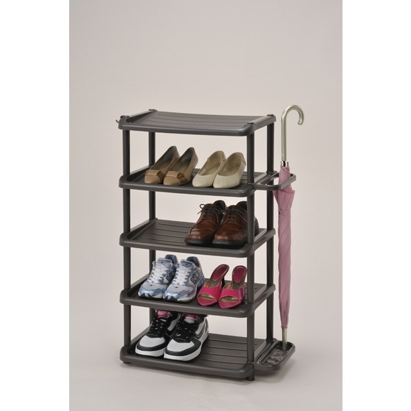 シューズラック 5段 ダブル BR 3102BR