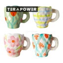 マグカップ カップ 可愛い 陶器 ハンドメイド コップ チェック柄 花柄 韓国 風 ギフト プレゼント