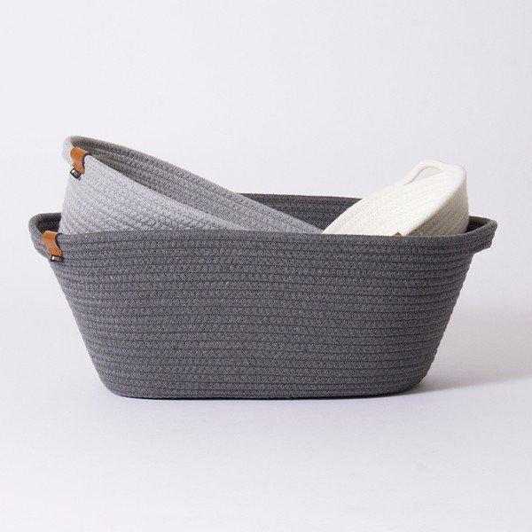 かご ランドリーバスケット おしゃれ ナチュラル かご 小物入れ ロープ