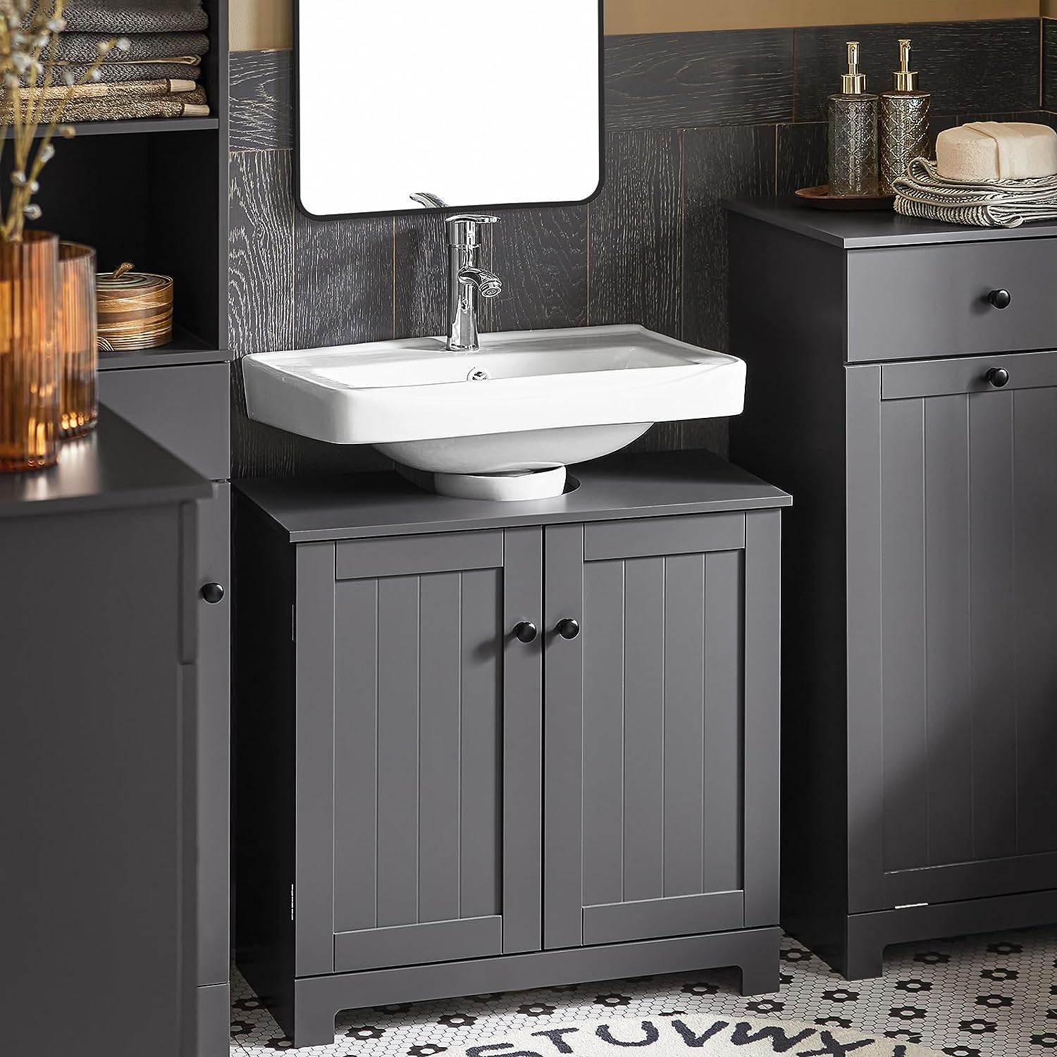 洗面台 洗面化粧台 洗面台下収納 おしゃれ 幅60*奥行30*高さ60cm 洗面所 収納 洗面所収納キャビネット ..