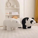 りスツールかわいいパンダスツールホームリビングロースツール取り外し可能で洗えるフットスツール r n1- パンダスツール r n2- シロクマのスツール r n...