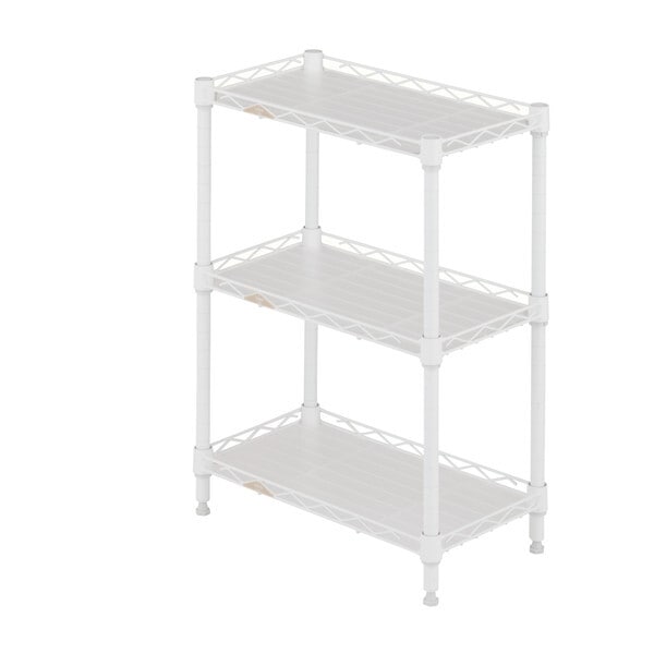 ドウシシャLL2545-3WH ルミナスラテ 隙間ラック2545 3段 WH ホワイト