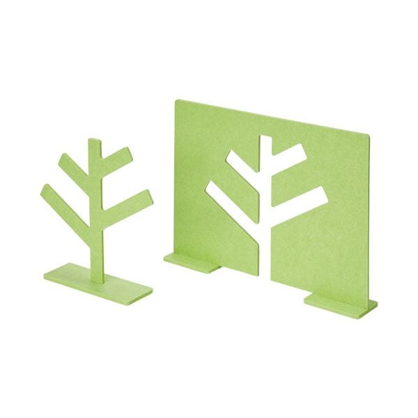 （まとめ）トヨダプロダクツ フェルトツリーパーティション 幅580奥行100高さ410mm グリーン FTP1-M 1台 3セット