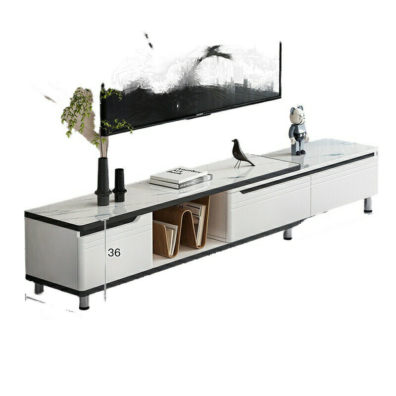 北欧テレビキャビネットハイキャビネットコーヒーテーブルコンビネーションライト高級モダンシンプルフ..