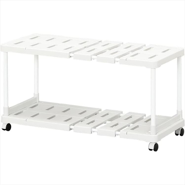 【公式】 押入れ収納 押し入れ整理棚 伸縮 クローゼット 収納 キャスター付き SOR-370W 押入れ 整理棚 棚 収納 衣装ケース 引き出し すきま収納 ワゴン 整理 ラック キャスター