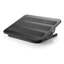 エレコムフットレスト スチール製 無段階調整 ブラック PCA-FR01BK