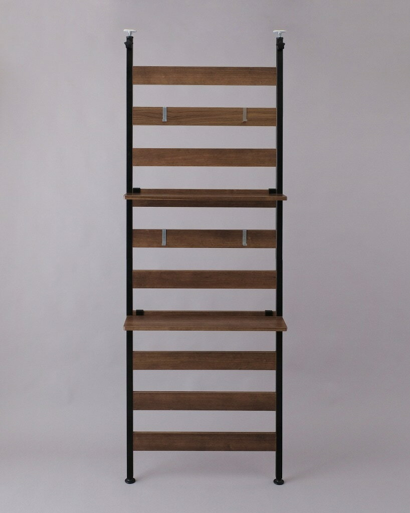 アイリスオーヤマ 突っ張り棚 壁面 ウォールラック K251450 玄関のコート バッグ掛け 空間利用 収納 設置可能 衣類収納 S字フック アジャスター 簡単...