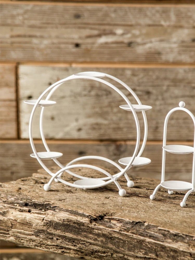 ヨーロッパ式の結婚式道具マカロンケーキ棚トレーデザート棚観覧車デザート台置物展示棚