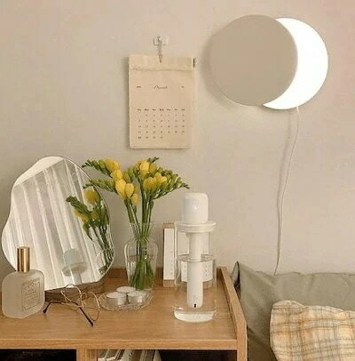 月食ライト韓国室内間接照明壁掛けLEDライト/ムードライト/プリーツランニング